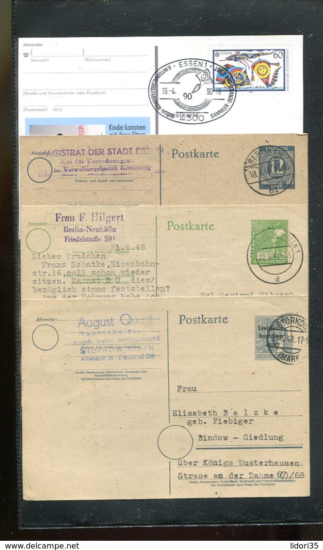 Deutschland / Int. Posten Mit Rd. 120 Postkarten Ab Deutsches Reich O (17399-350) - Vrac (max 999 Timbres)