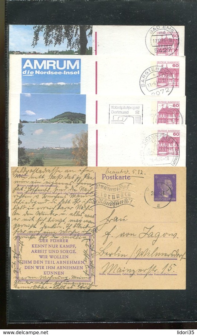 Deutschland / int. Posten mit rd. 120 Postkarten ab Deutsches Reich o (17399-350)