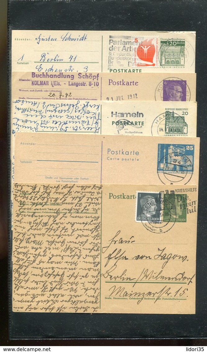 Deutschland / int. Posten mit rd. 120 Postkarten ab Deutsches Reich o (17399-350)