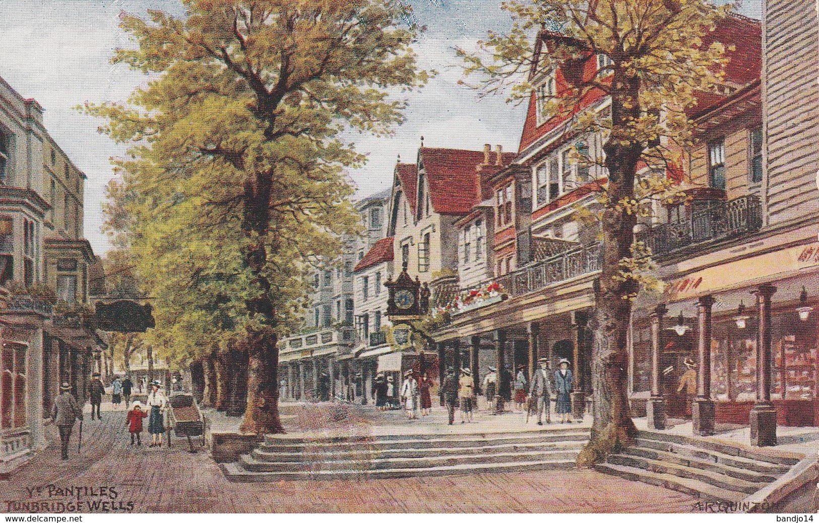 Tunbridge Wells -  The  Pantiles  ( A.R. Quinton ) -  Scan Recto-verso - Autres & Non Classés