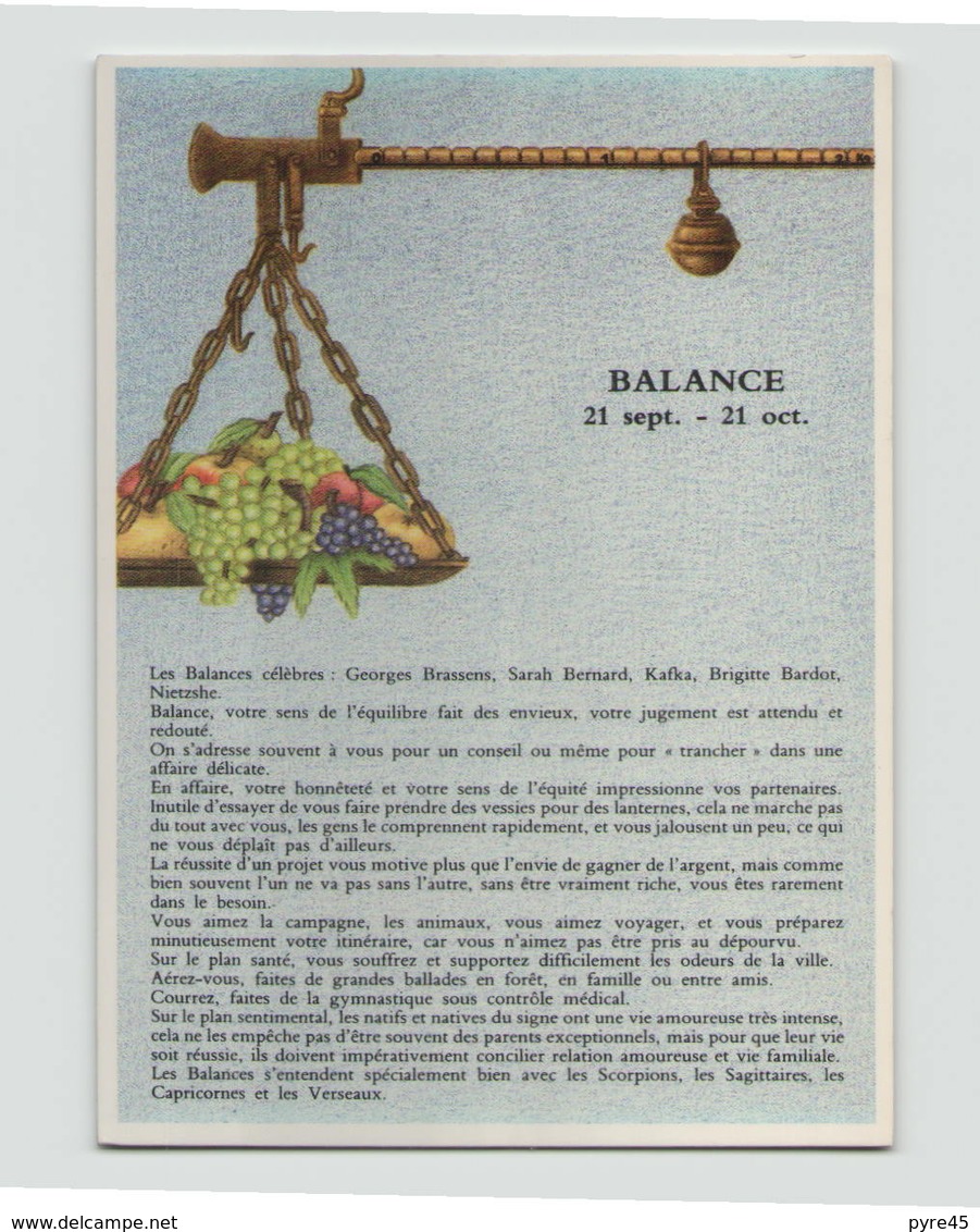 BALANCE - Astrologie