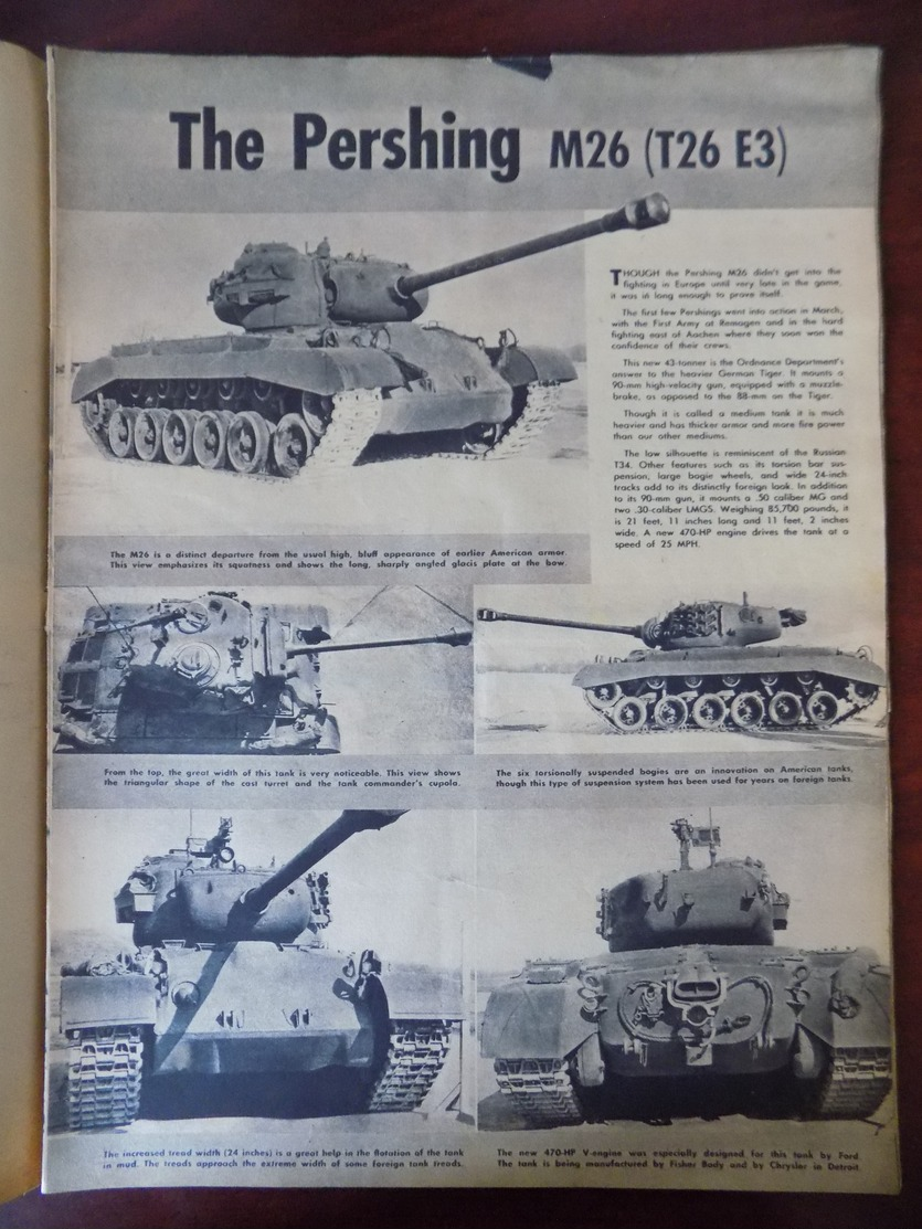 Yank The Army Weekly Vol. 1 , N° 48 Aachen - Pershing M26 - W.I.V.E.S. - Anzio.. - Armée/ Guerre