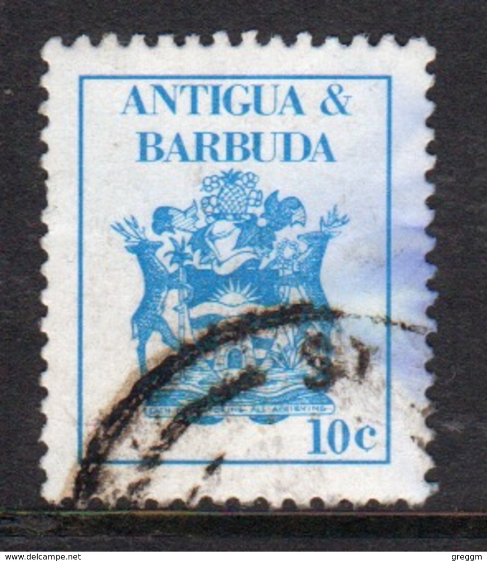 Antigua 1986 Single 10c Stamp Showing Arms Of Antigua. - Antigua And Barbuda (1981-...)