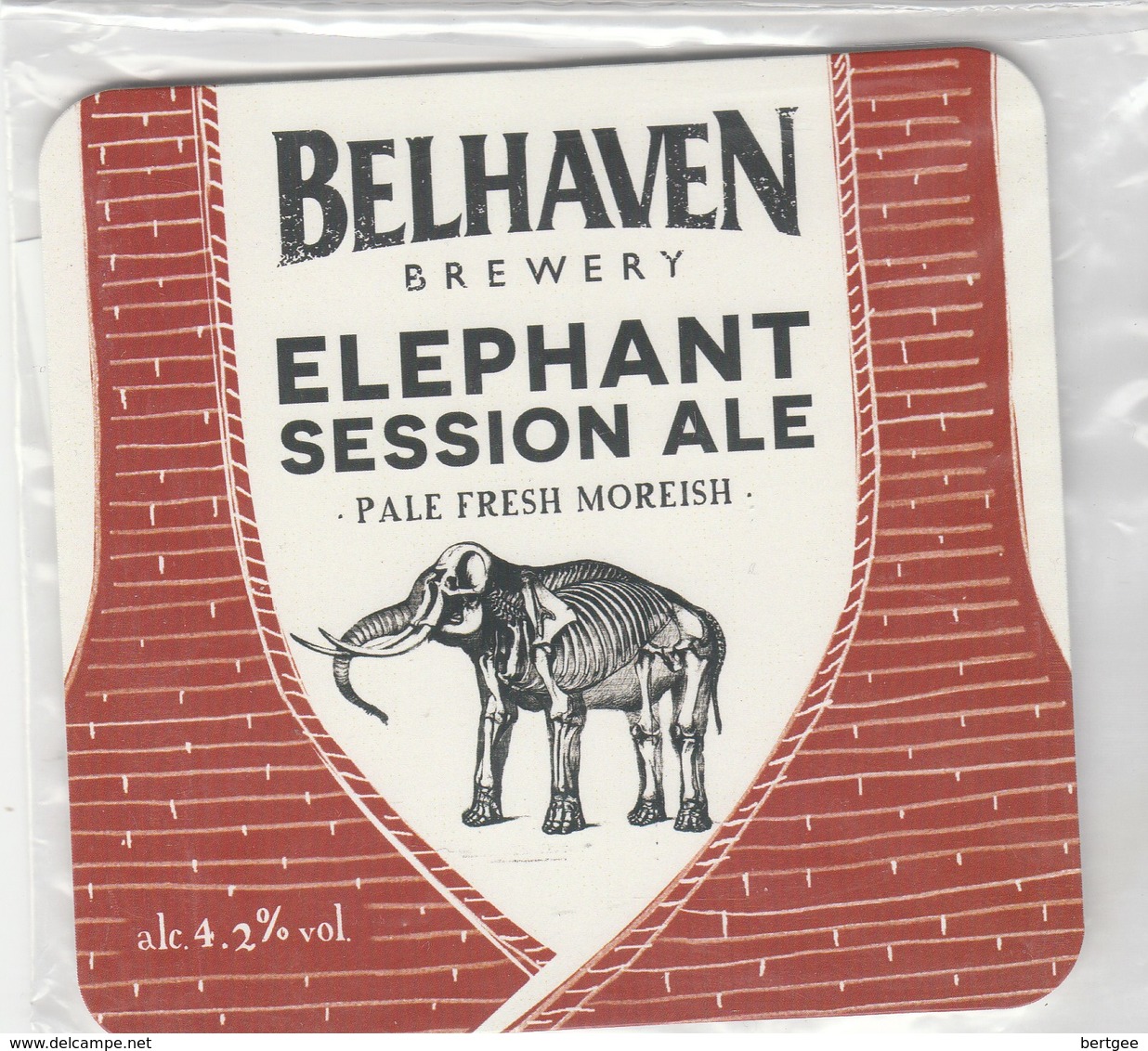 NEW SEALED - BELHAVEN BREWERY (DUNBAR, SCOTLAND) - ELEPHANT SESSION ALE - PUMP CLIP FRONT - Signs