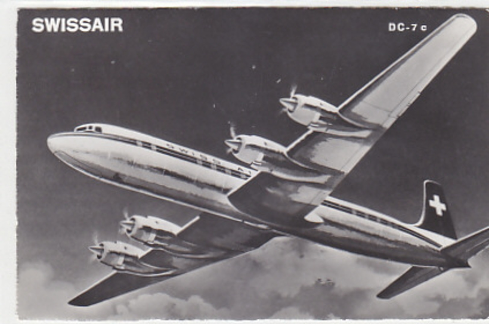 Swissair - DC-7c - 1961     (P-169-70607) - 1946-....: Ere Moderne