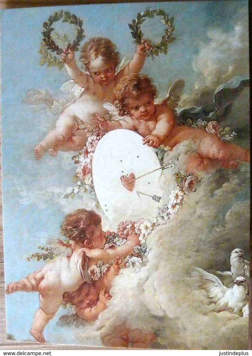 ANGELOT ENFANTS NUS LA CIBLE D'AMOUR DETAIL THE TARGET OF LOVE FRANCOIS BOUCHER GRD FORMAT - Anges