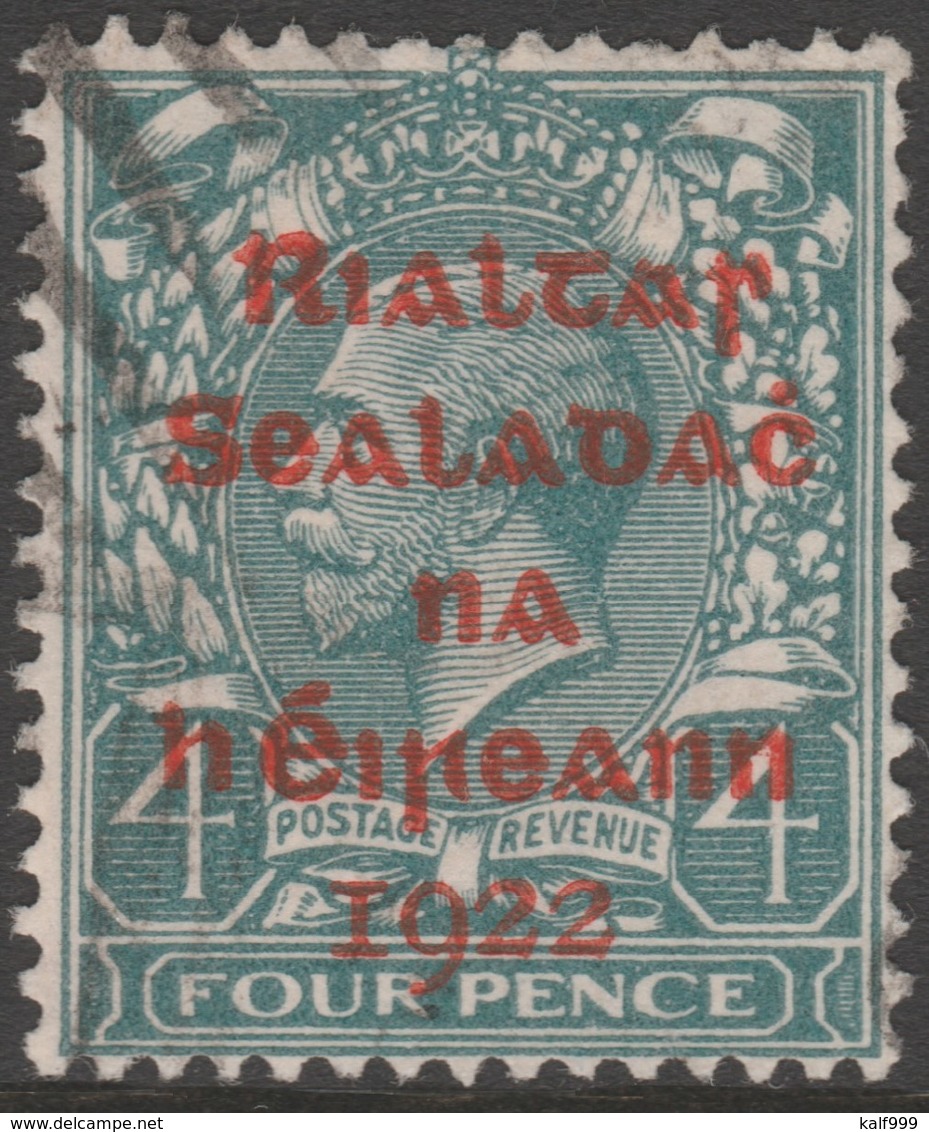 ~~~ Ierland Ireland 1922 - Provisional Overprint  - Mi. 5 B (o) - CV 20.00 Euro  ~~~ - Gebruikt