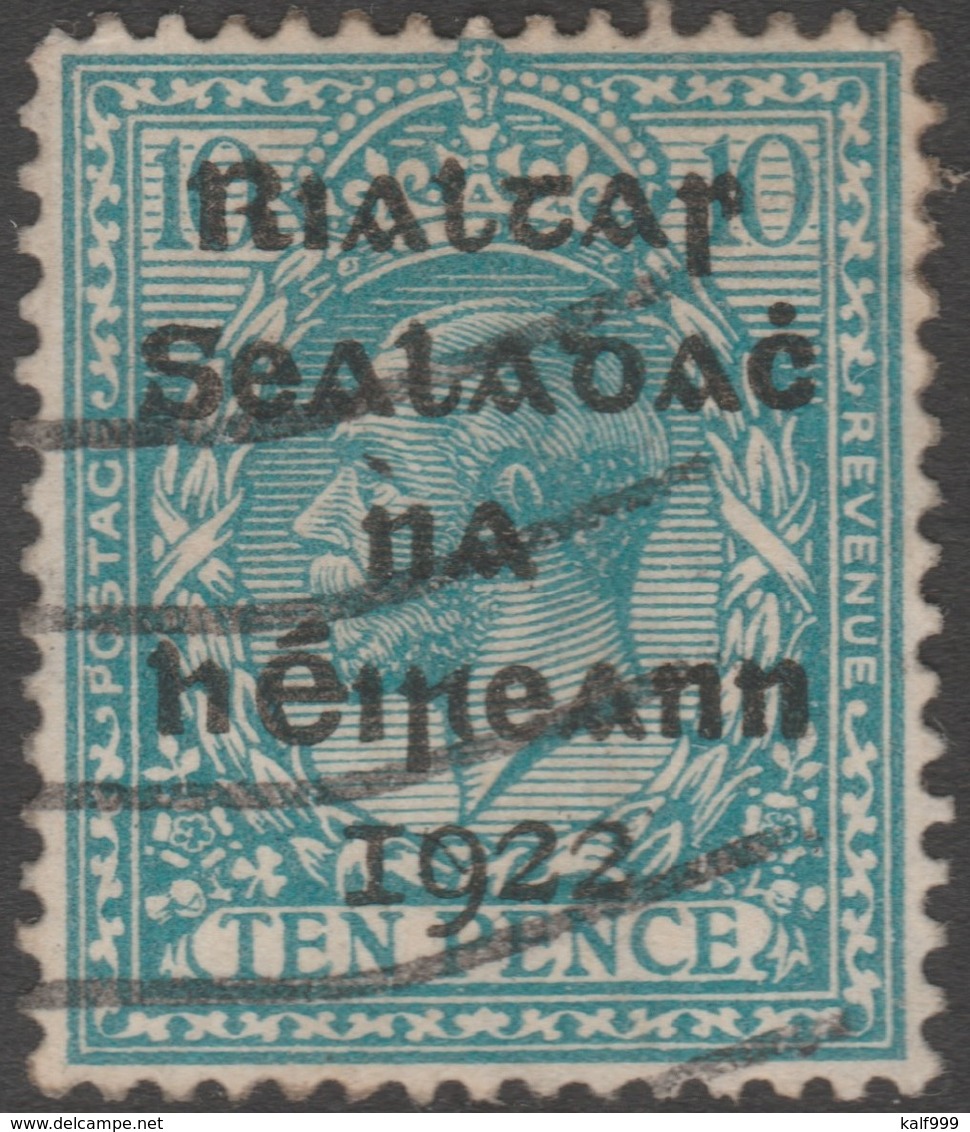 ~~~ Ierland Ireland 1922 - Provisional Overprint  - Mi. 8 (o) - CV 25.00 Euro  ~~~ - Gebruikt