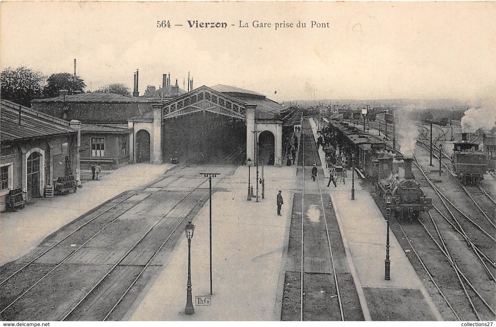 18-VIERZON- LA GARE PRISE DU PONT - Vierzon