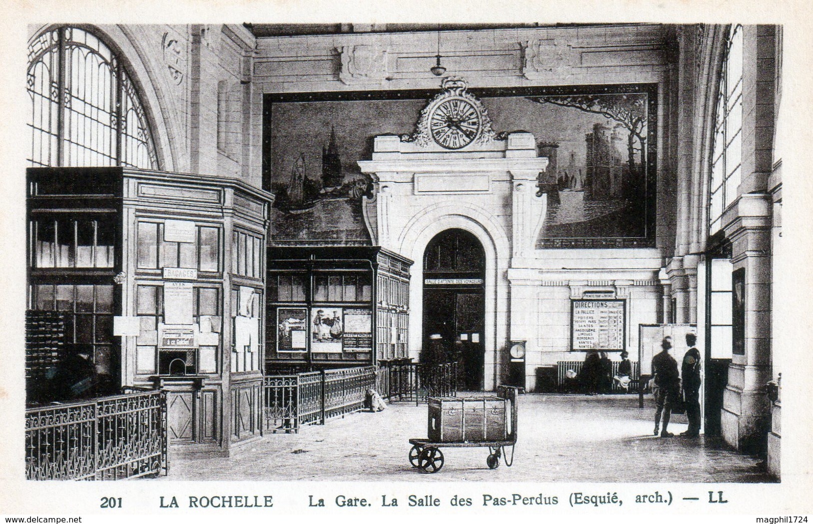 Cpa(17)--la Rochelle La Gare La Salle Des Pas Perdus (esquiè Arch) - La Rochelle