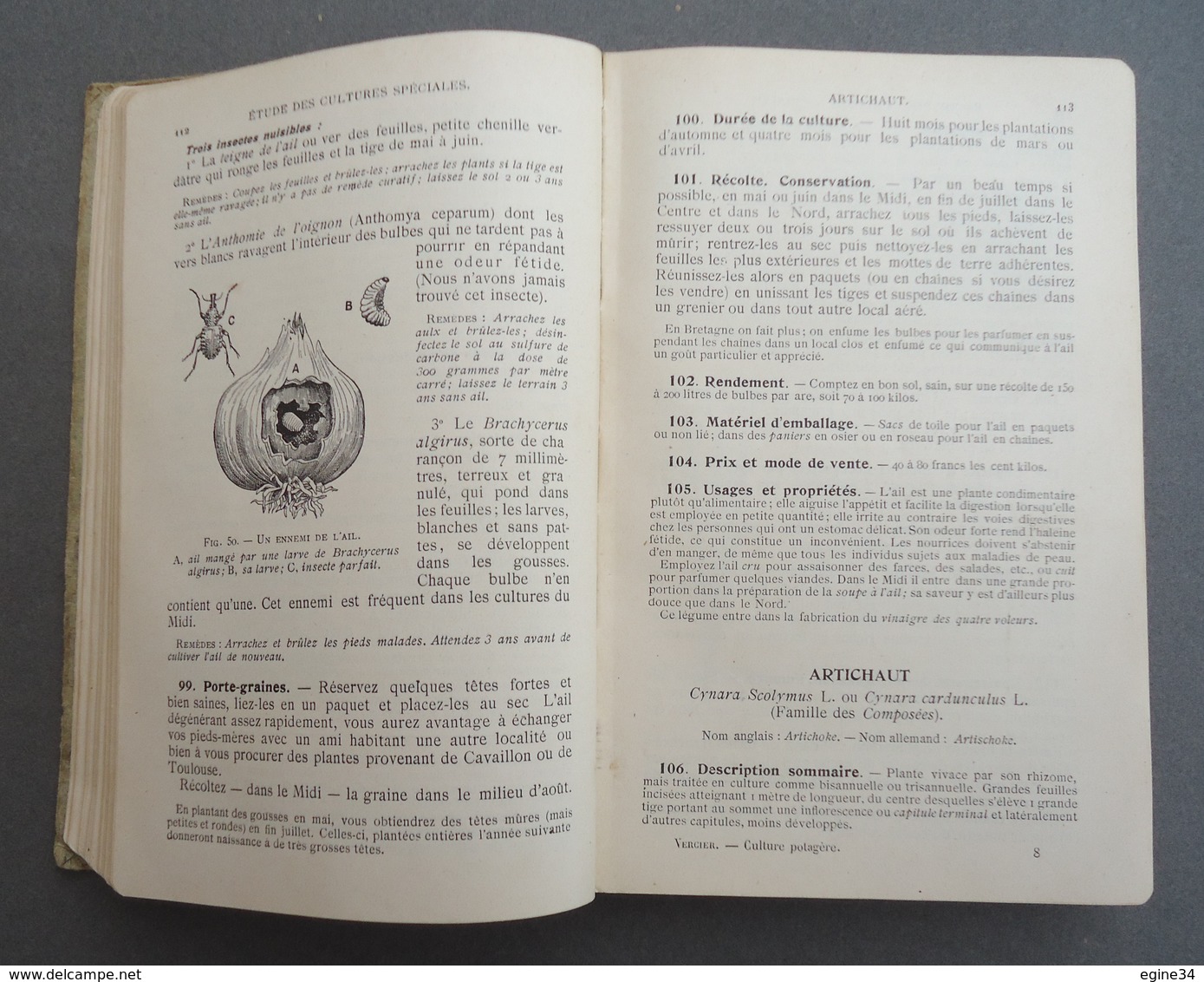 Encyclopédie Des Connaissances Agricoles - J. Vercier - Culture Potagère - 1914 - - Encyclopédies