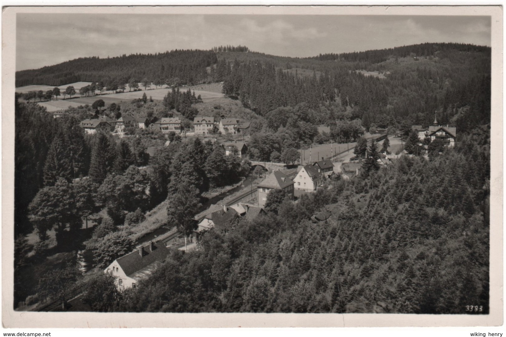 Naila Hölle - S/w Ortsansicht 1   Höllental - Naila