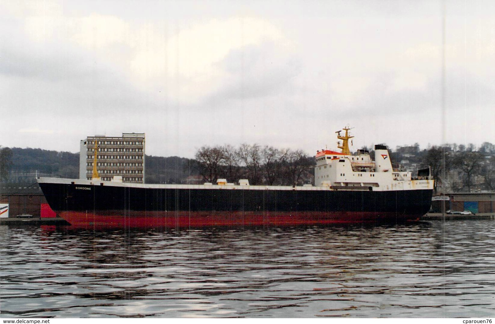 Photo Couleur Ancienne Originale Bateau C G M " Borodine " Le Havre 1971 - Comercio