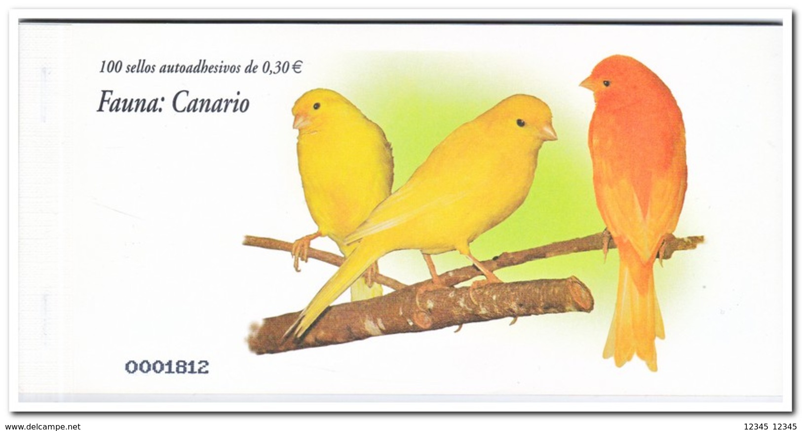 Spanje 2007, Postfris MNH, Birds, Canario ( Booklet, Carnet ) - Ongebruikt