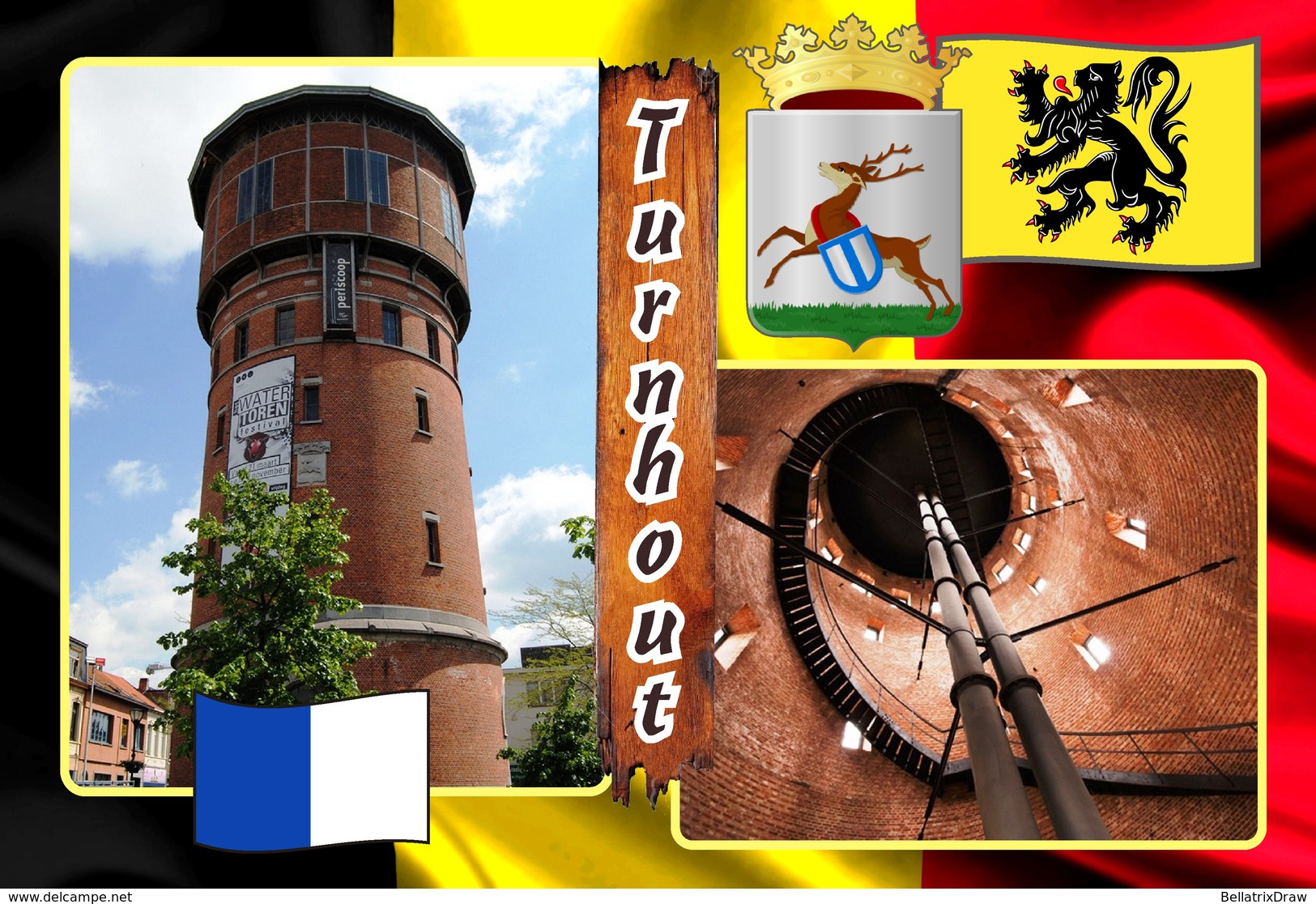Postcards, REPRODUCTION, Municipalities Of Belgium, Turnhout, Duplex IX, 51 Pcs. (397 To 447) - Landkaarten