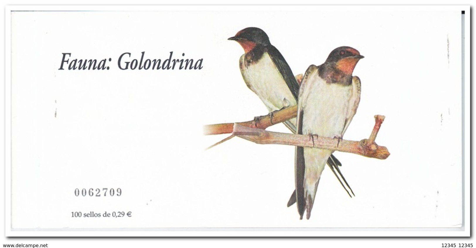 Spanje 2006, Postfris MNH, Birds, Golondrina ( Booklet, Carnet ) - Ongebruikt