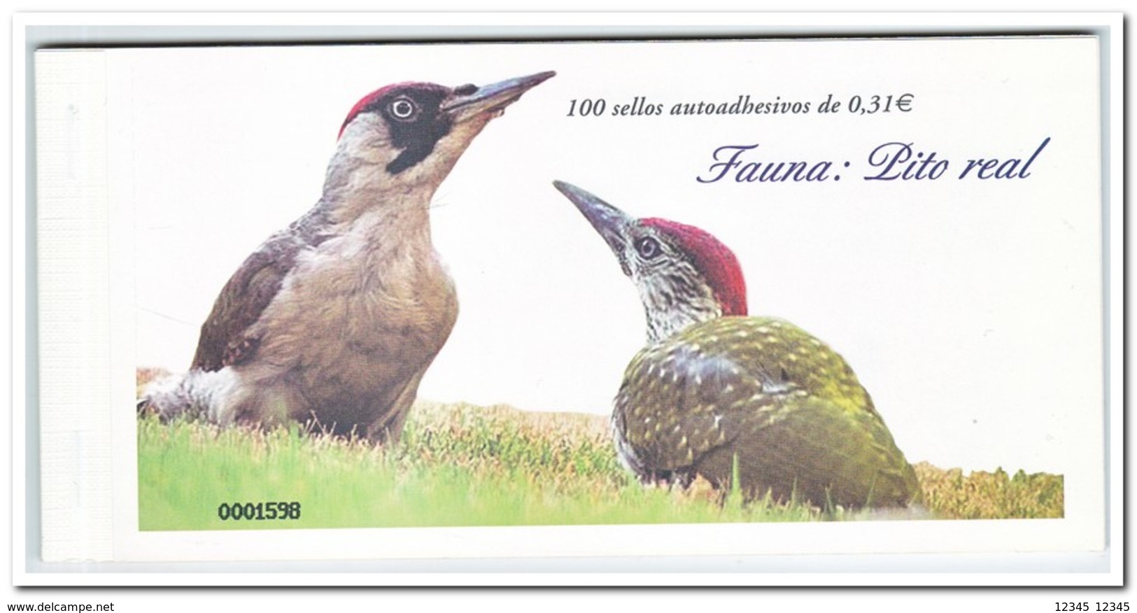 Spanje 2008, Postfris MNH, Birds, Pito Real ( Booklet, Carnet ) - Ongebruikt