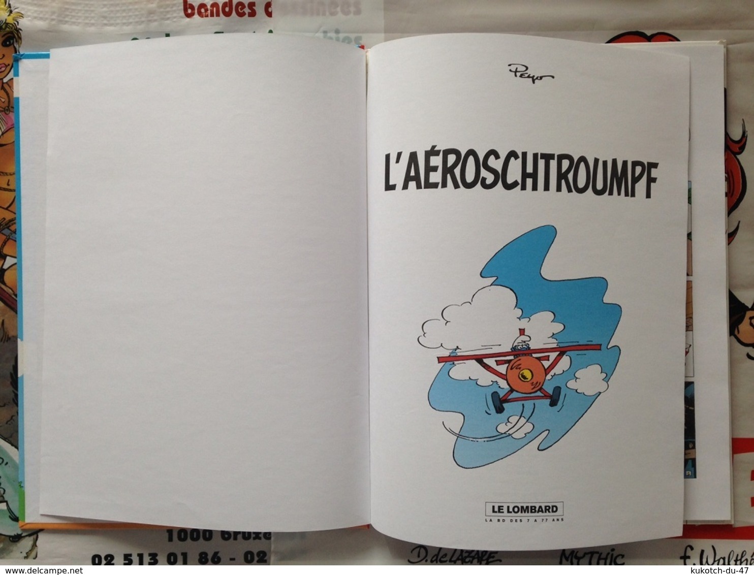 BD Les Schtroumpfs - L'aéroschtroumpf - Peyo (2004) - Schtroumpfs, Les - Los Pitufos