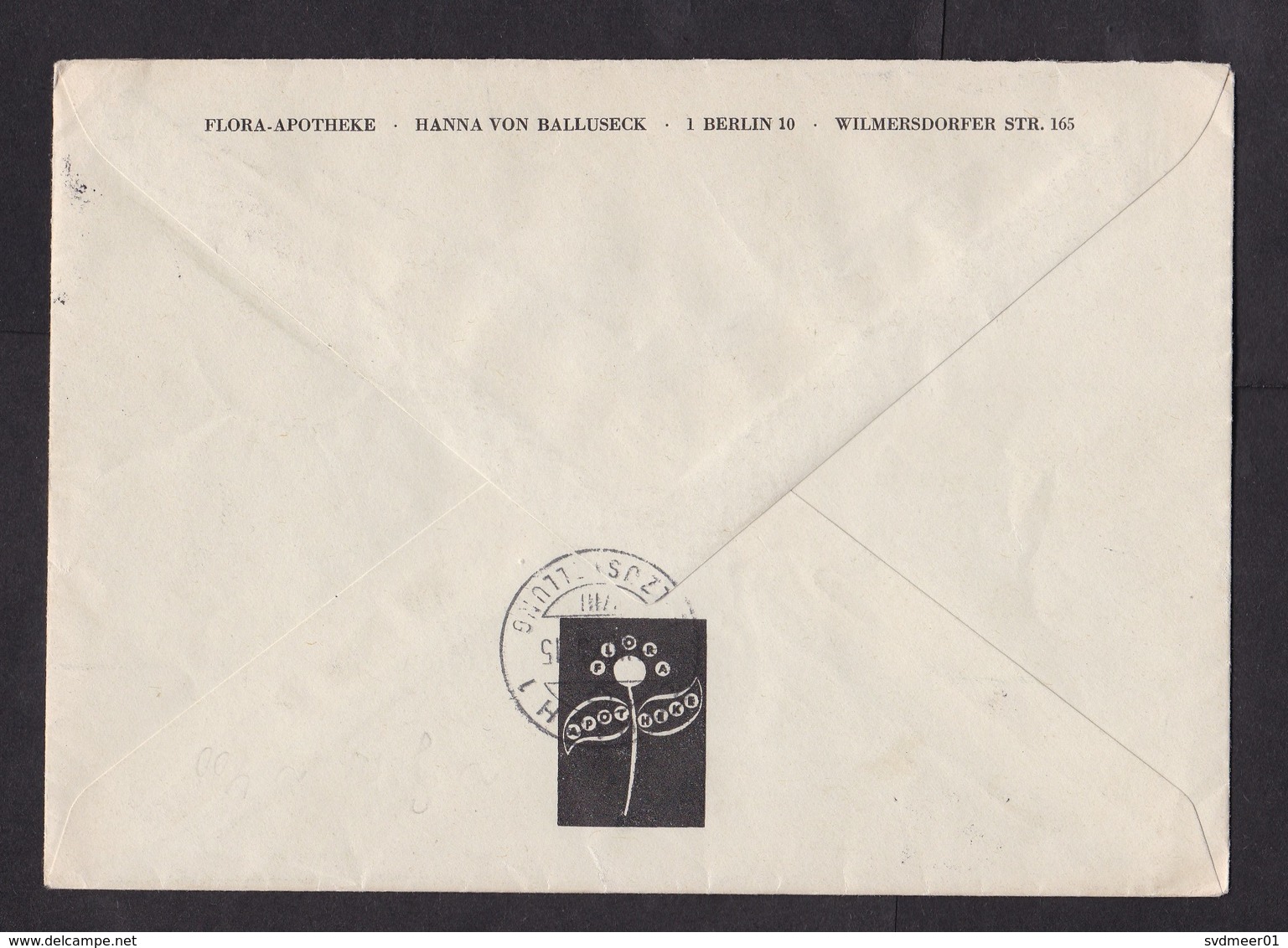 Germany: Airmail Express Cover To Switzerland, 1963, 7 Stamps, Flowers, Religion, Label (traces Of Use) - Brieven En Documenten