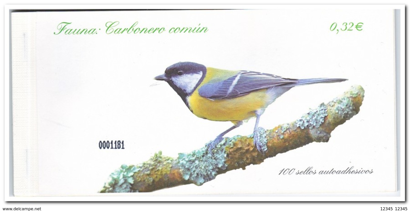 Spanje 2009, Postfris MNH, Birds, Carbonero Comun ( Booklet, Carnet ) - Ongebruikt