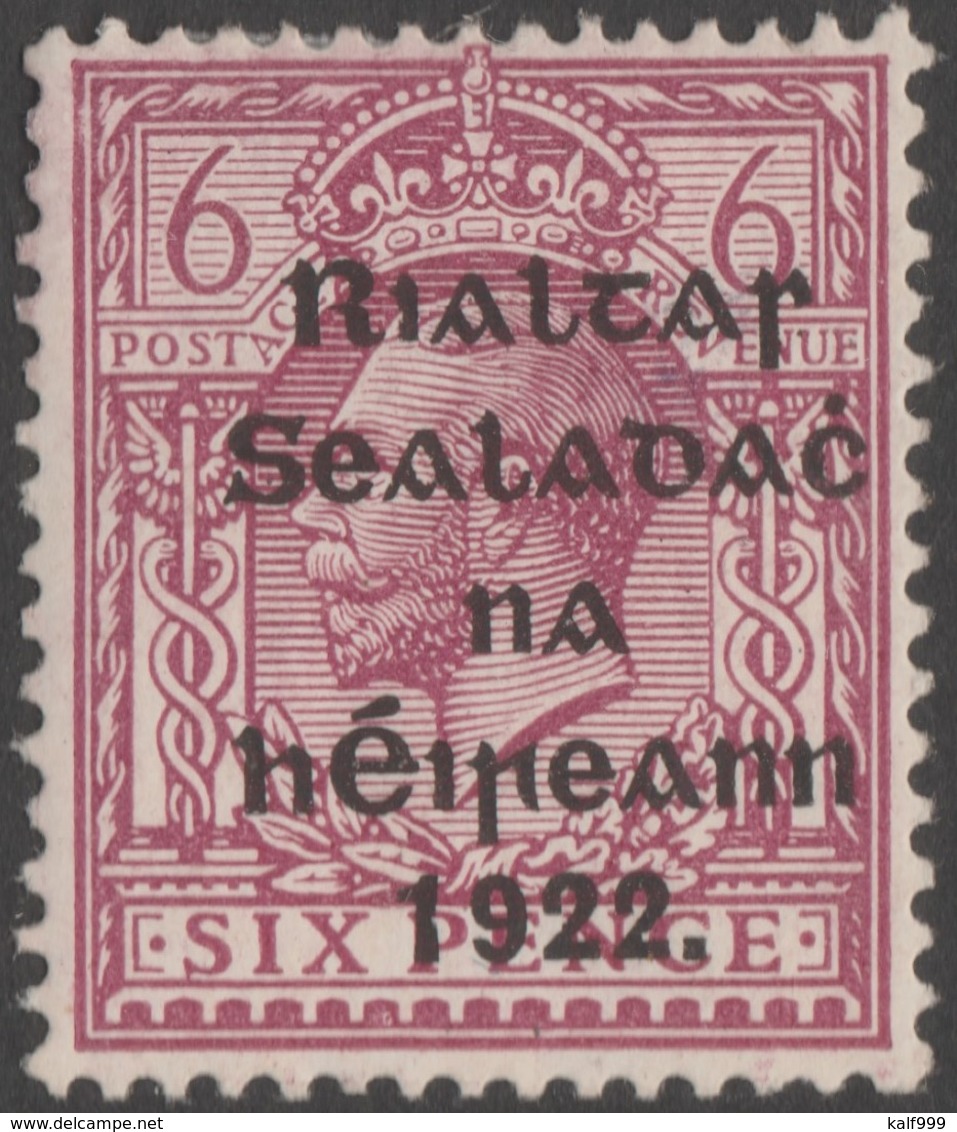 ~~~ Ierland Ireland 1922 - Provisional Overprint  - Mi. 20 * MH ~~~ - Ongebruikt