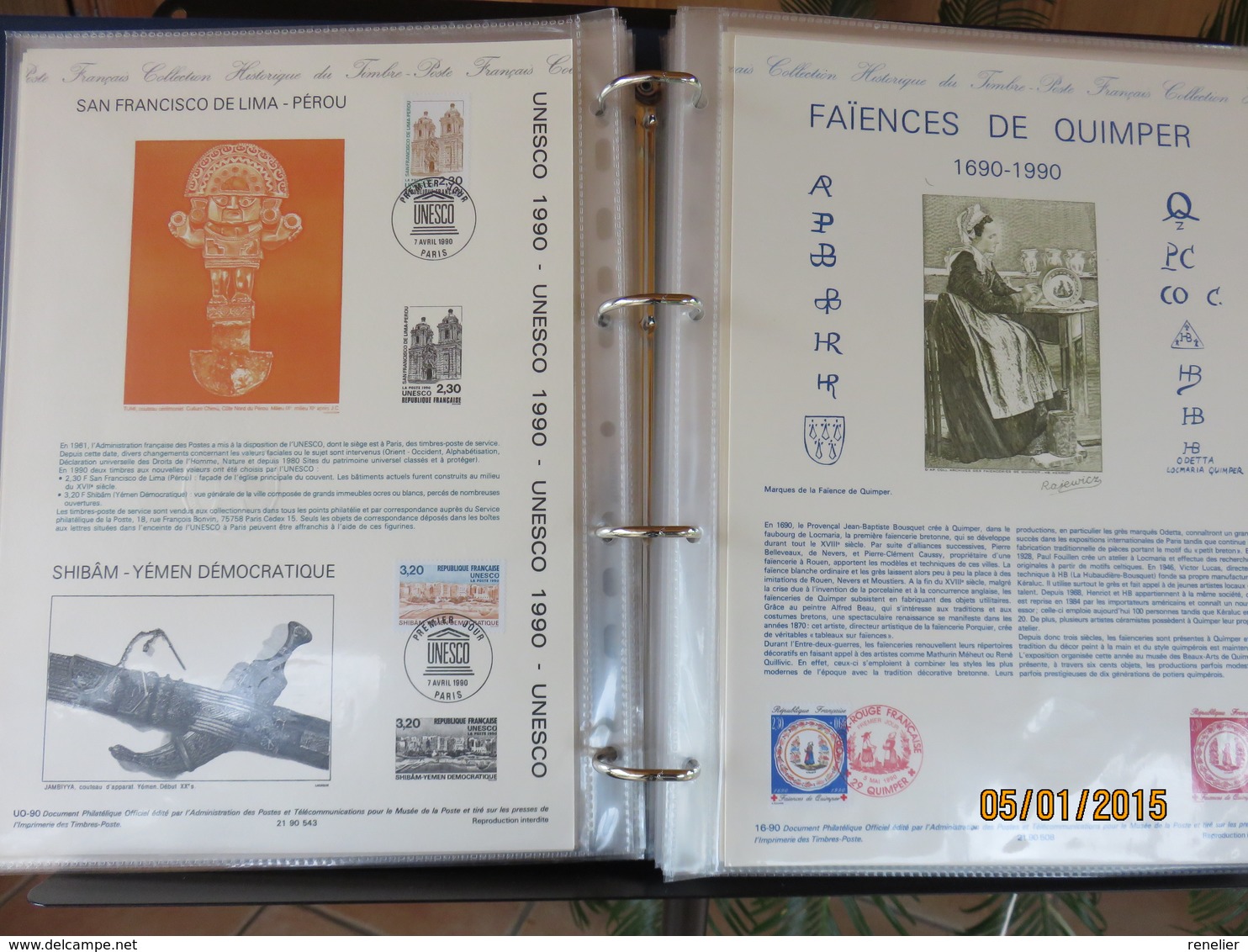 Documents de la Poste - LOT D - Années 1989, 1990, 1991, 1992, 1993