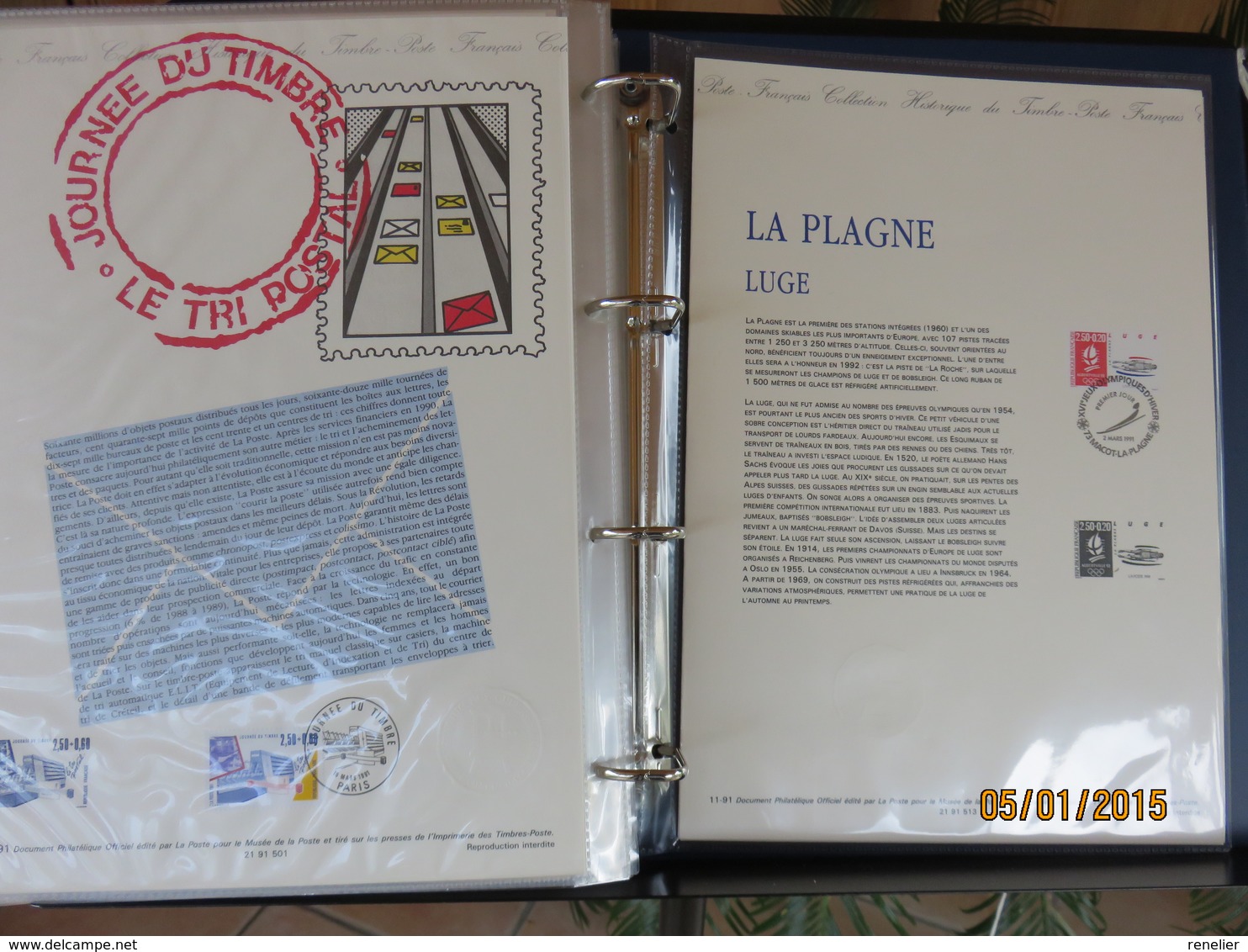 Documents de la Poste - LOT D - Années 1989, 1990, 1991, 1992, 1993