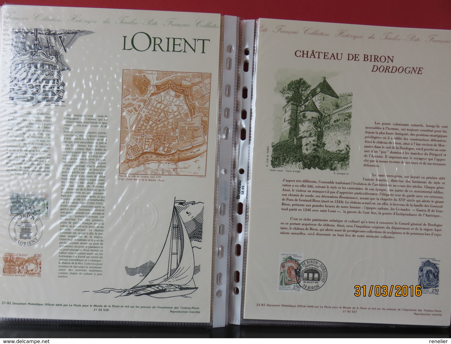 Documents de la Poste - LOT D - Années 1989, 1990, 1991, 1992, 1993