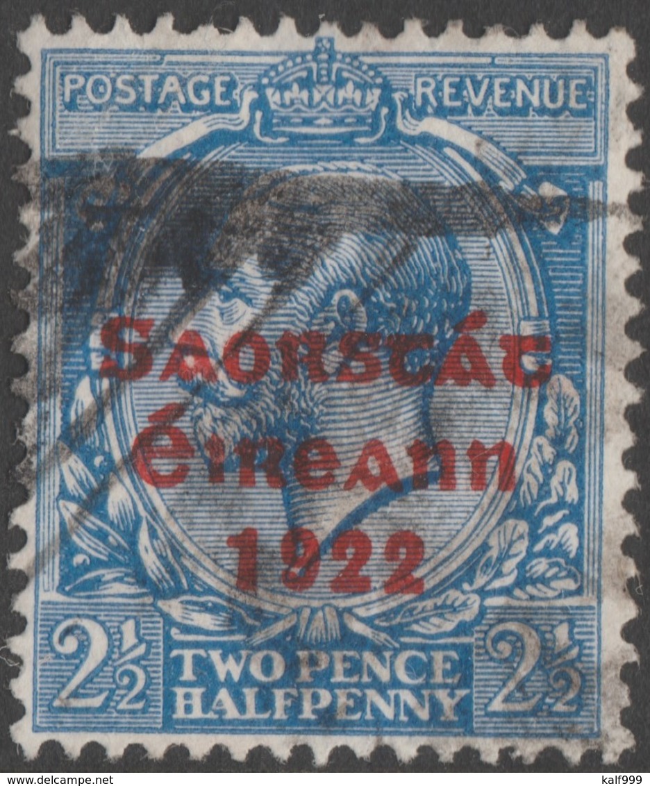 ~~~ Ierland Ireland 1922 - Free State Overprint  - Mi. 16 I (o) - CV 17.00 Euro ~~~ - Ongebruikt