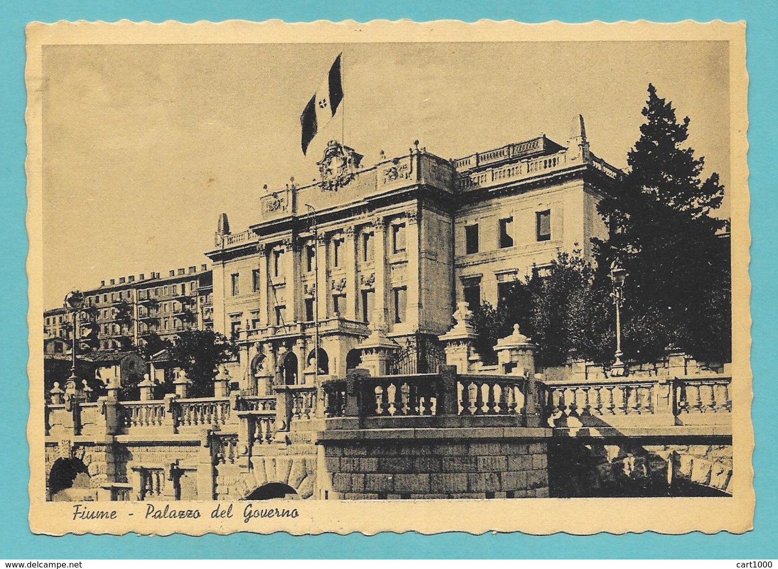 FIUME PALAZZO DEL GOVERNO 1942 - Croazia