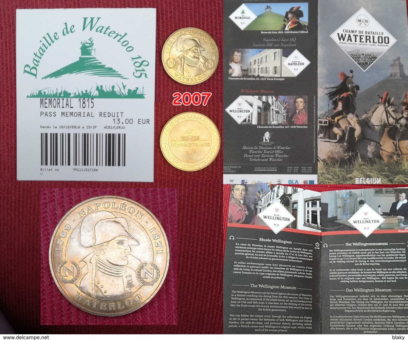 2007-WATERLOO - NAPOLEON - BONAPARTE - Touristiques