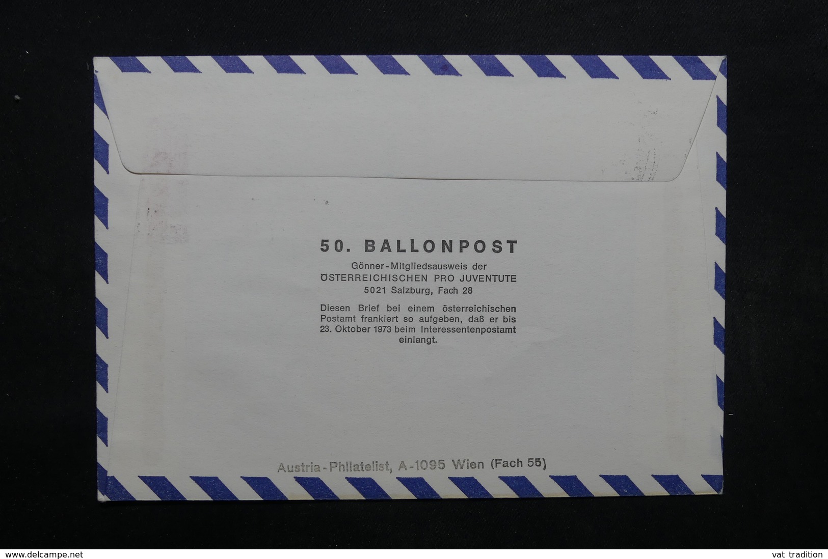 AUTRICHE - Enveloppe Par Ballon En 1973 , Voir Cachets - L 31894 - Lettres & Documents