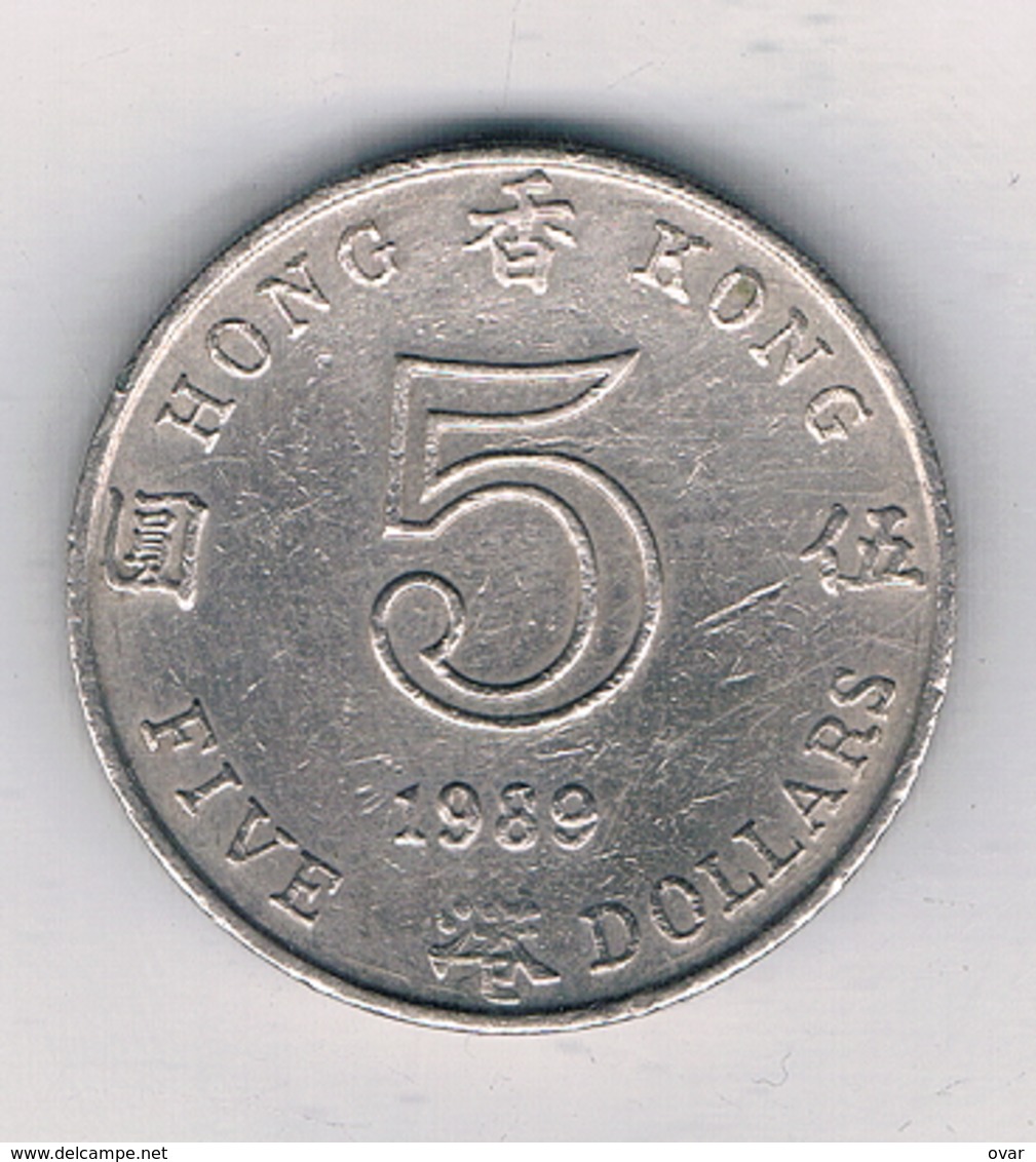 5 DOLLAR  1989 HONGKONG /4666/ - Hong Kong