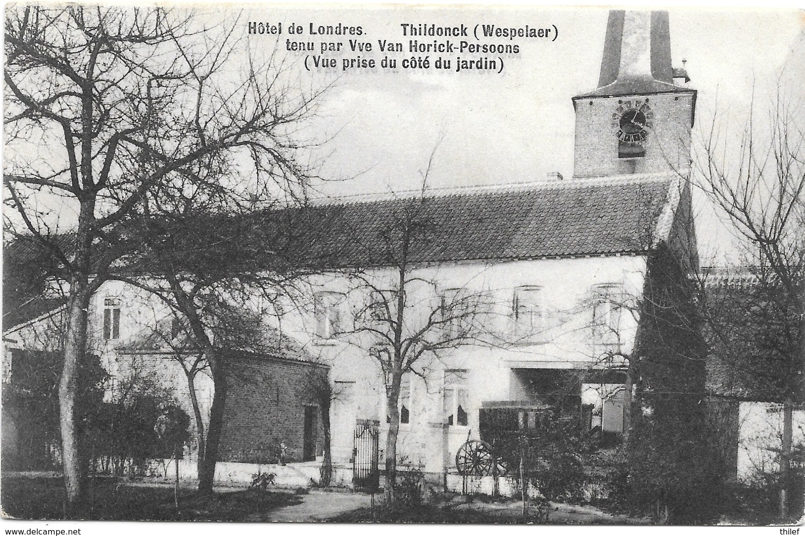 Thildonck NA1: Hôtel De Londres, Vue Prise Du Côté Du Jardin 1911 - Haacht