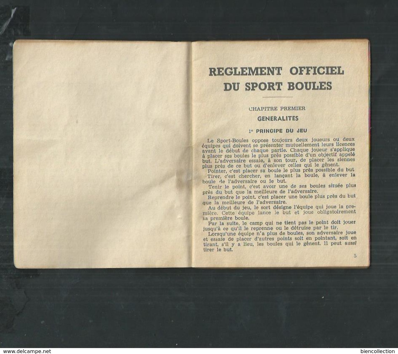 Petit Livret De 40 Pages Sur Le Règlement Technique Et Officiel Du Jeu De Boules , édition De 1964 - Bowls - Pétanque