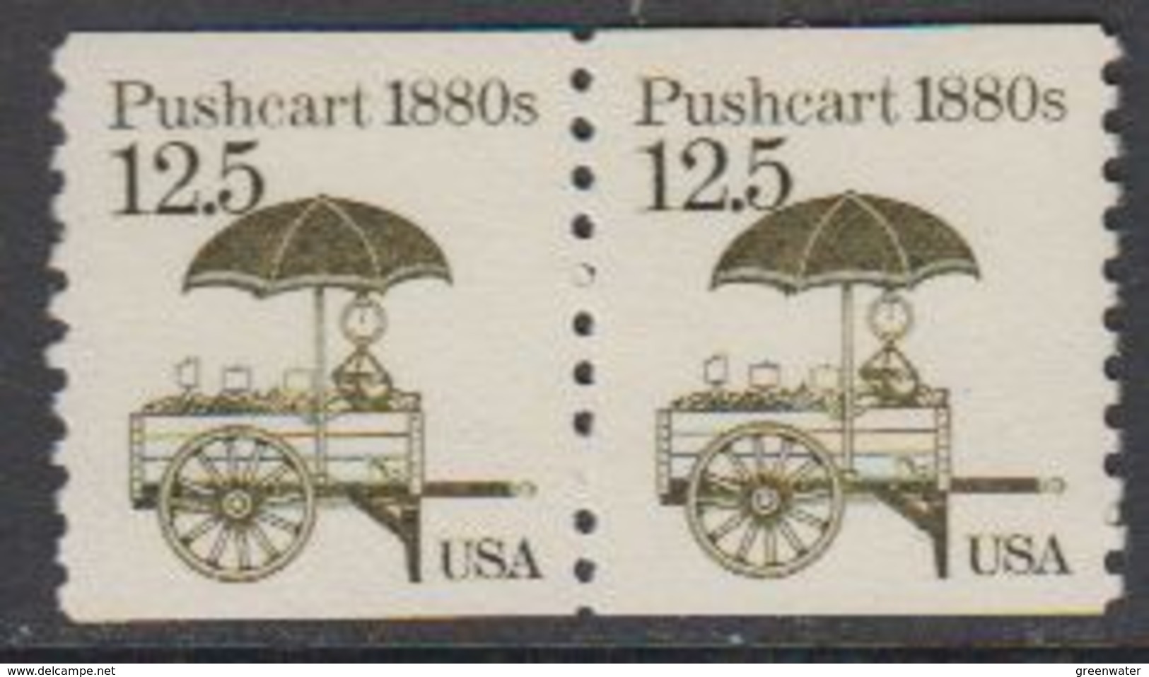 USA 1985 Pushcart 1880s 1v (pair) ** Mnh (43109H) - Ongebruikt