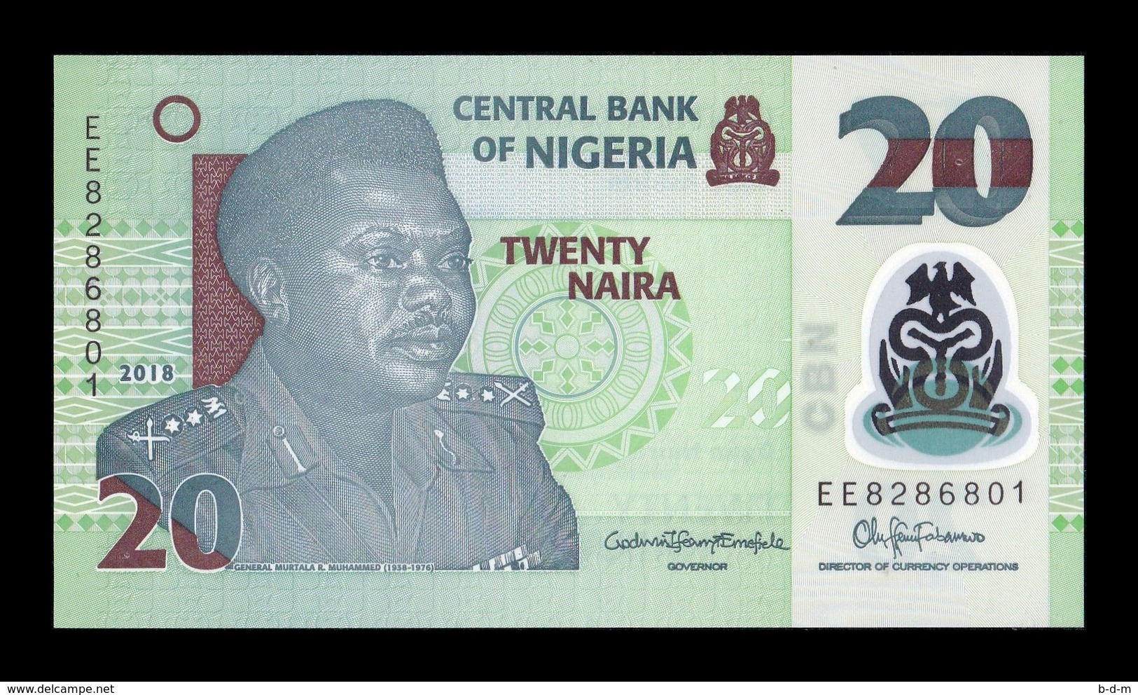 Nigeria Lot Bundle 10 Banknotes 20 Naira 2018 Pick New Polymer SC UNC - Nigeria