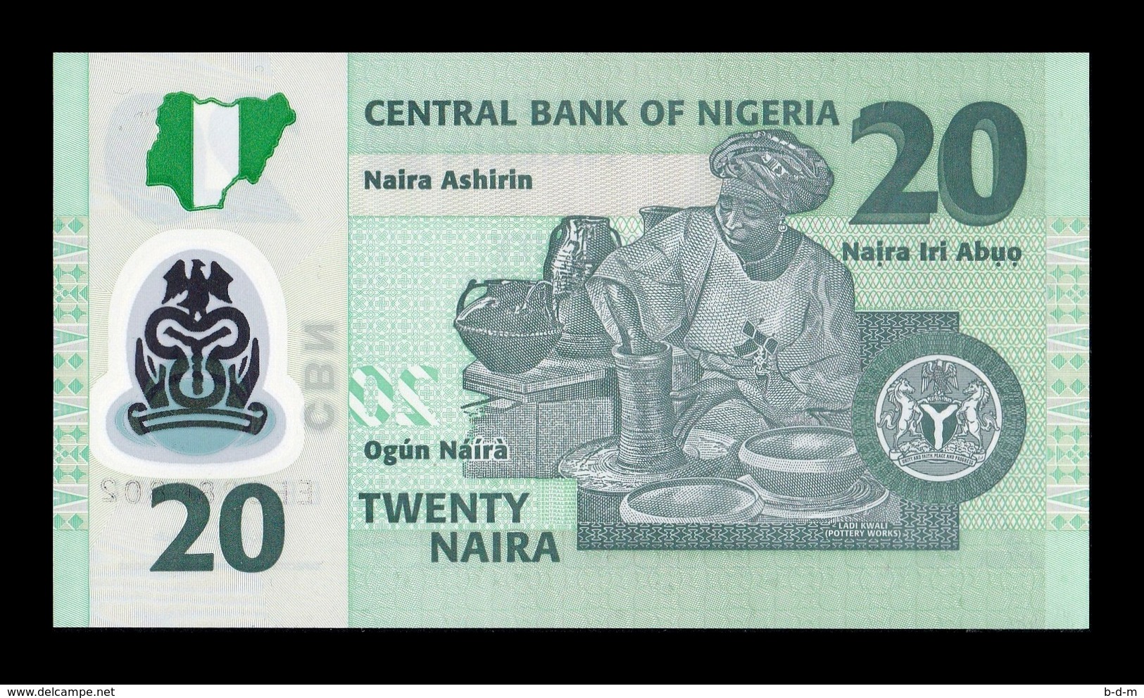 Nigeria Lot Bundle 10 Banknotes 20 Naira 2018 Pick New Polymer SC UNC - Nigeria