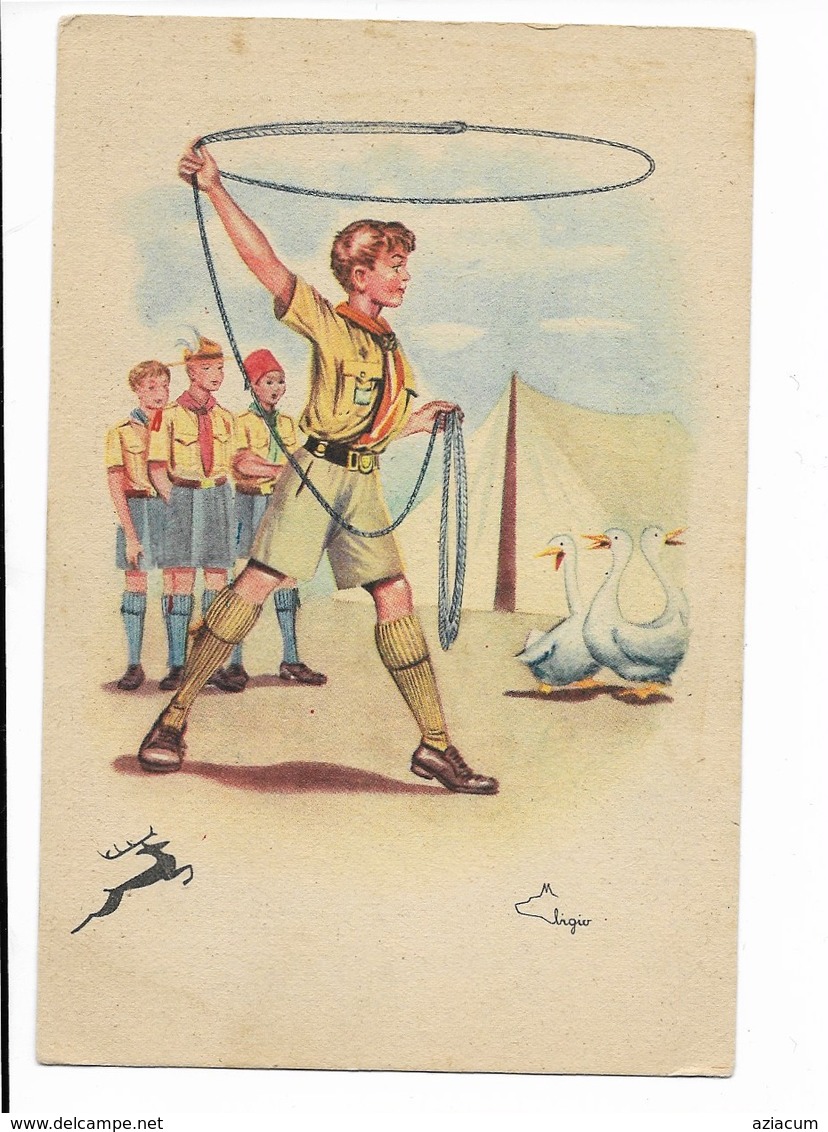 ASCI Carte Italienne 1933. Godollo Ungheria. Jamboree Dei Visi Sorrenditi  M Bigio / L80 - Scoutisme