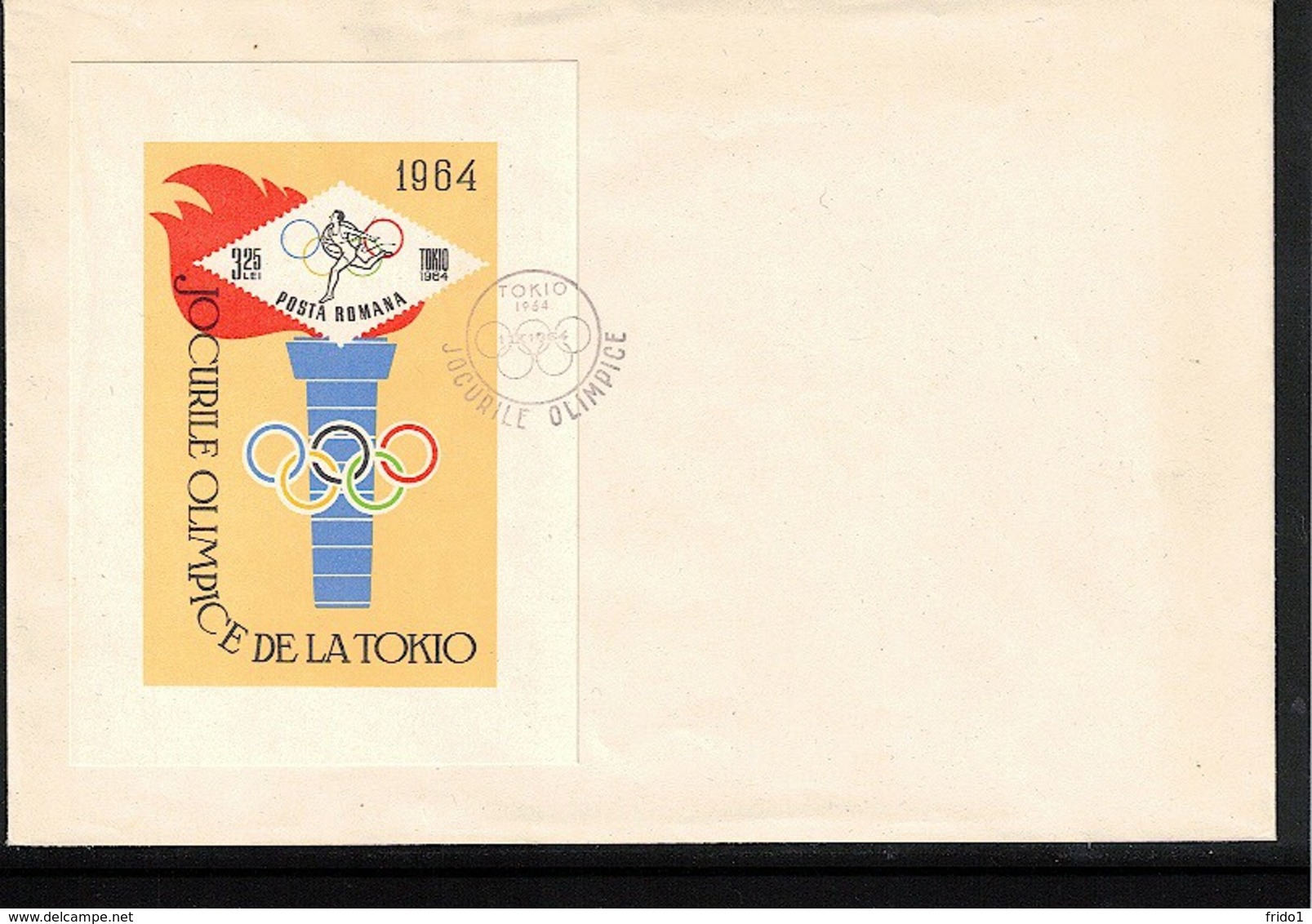 Romania 1964 Olympic Games Tokyo Michel Block 58 FDC - Sommer 1964: Tokio