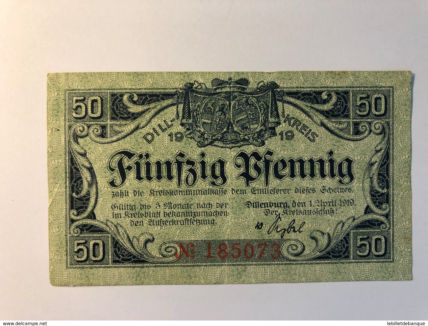 Allemagne Notgeld Dill 50 Pfennig - Collections