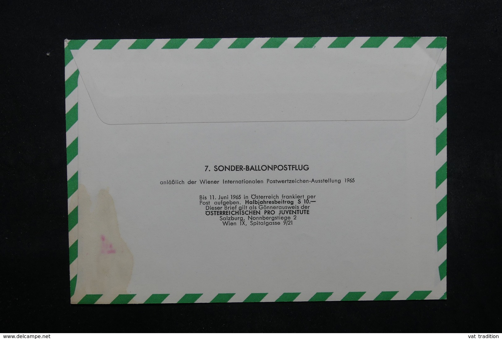 AUTRICHE - Enveloppe Par Ballon En 1965, Voir Cachets - L 31906 - Lettres & Documents