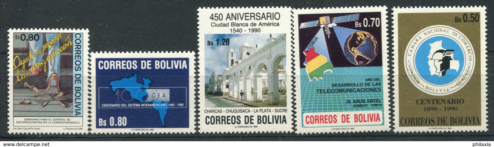 Bolivia 1990 MNH 100% Organizations - Bolivia