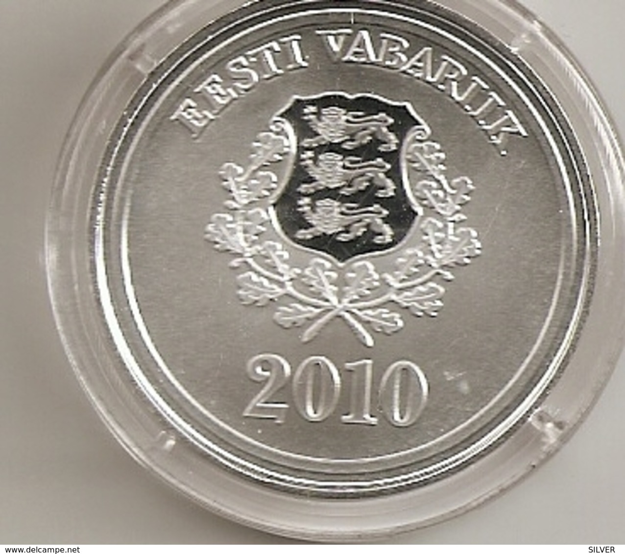 ESTONIA ESTONIE 10 Krooni 2010  - Prata 28.2g  AG .999 PROOF RARE - Estonia