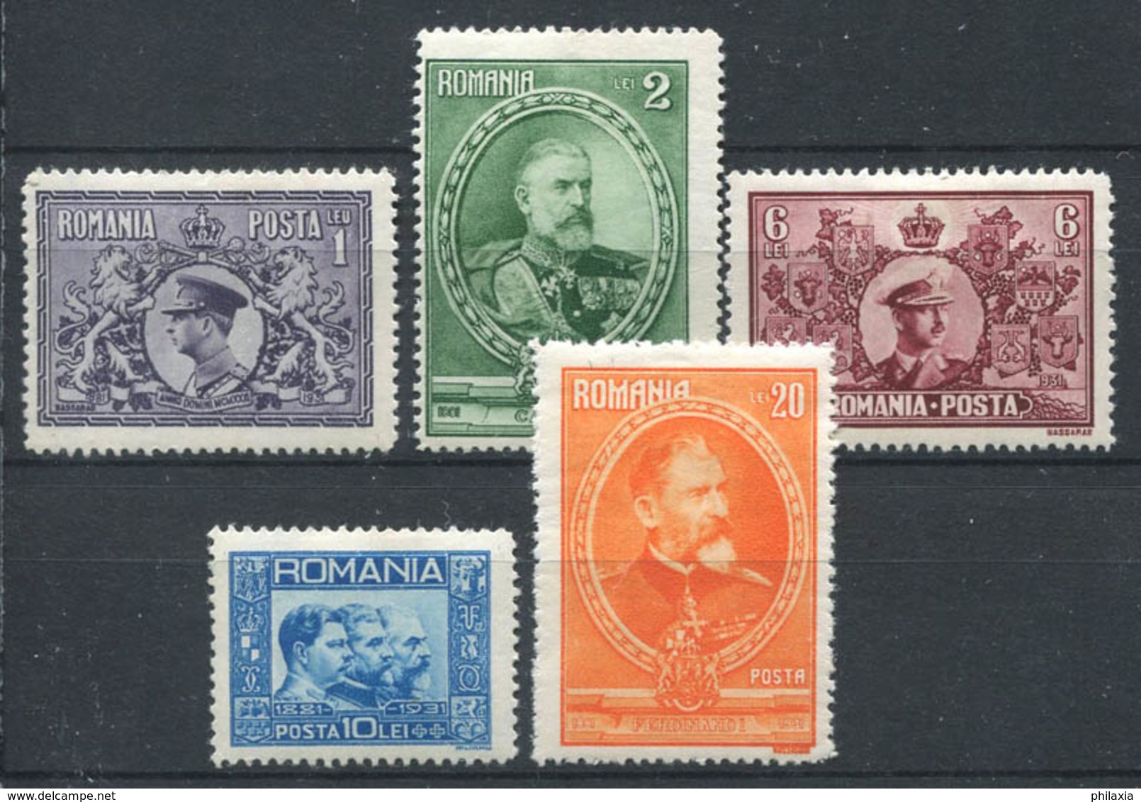 Romania 1931 Mi. 397-401 MH 40% King Charles, King Ferdinand - Unused Stamps