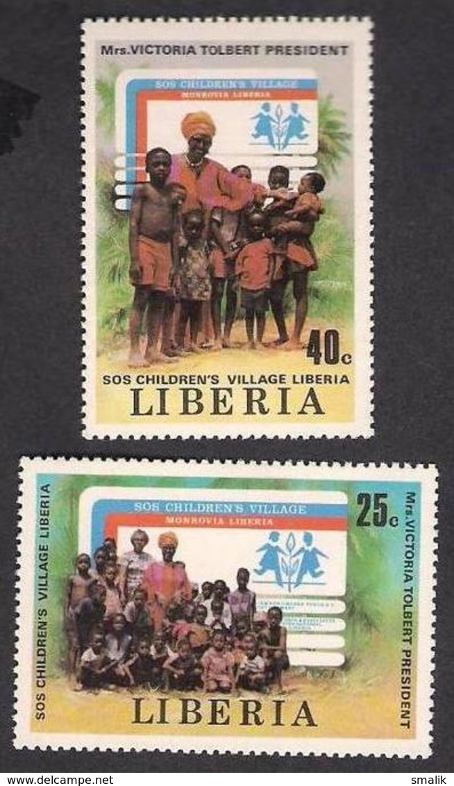 LIBERIA - SOS CHILDREN'S VILLAGE, PRESIDENT, Complete Set Of 2V MNH - Liberia