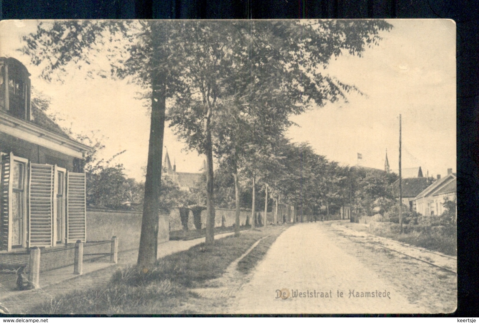 Haamstede - De Weststraat - 1915 - Andere & Zonder Classificatie