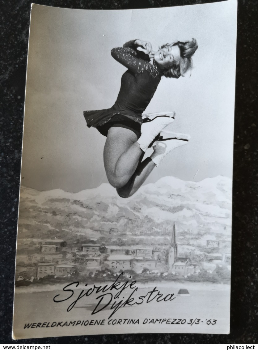 Figure - Kunstschaatsen // Sjoukje Dijkstra World Champion Cortina D Ampezzo 1963 - Figure Skating