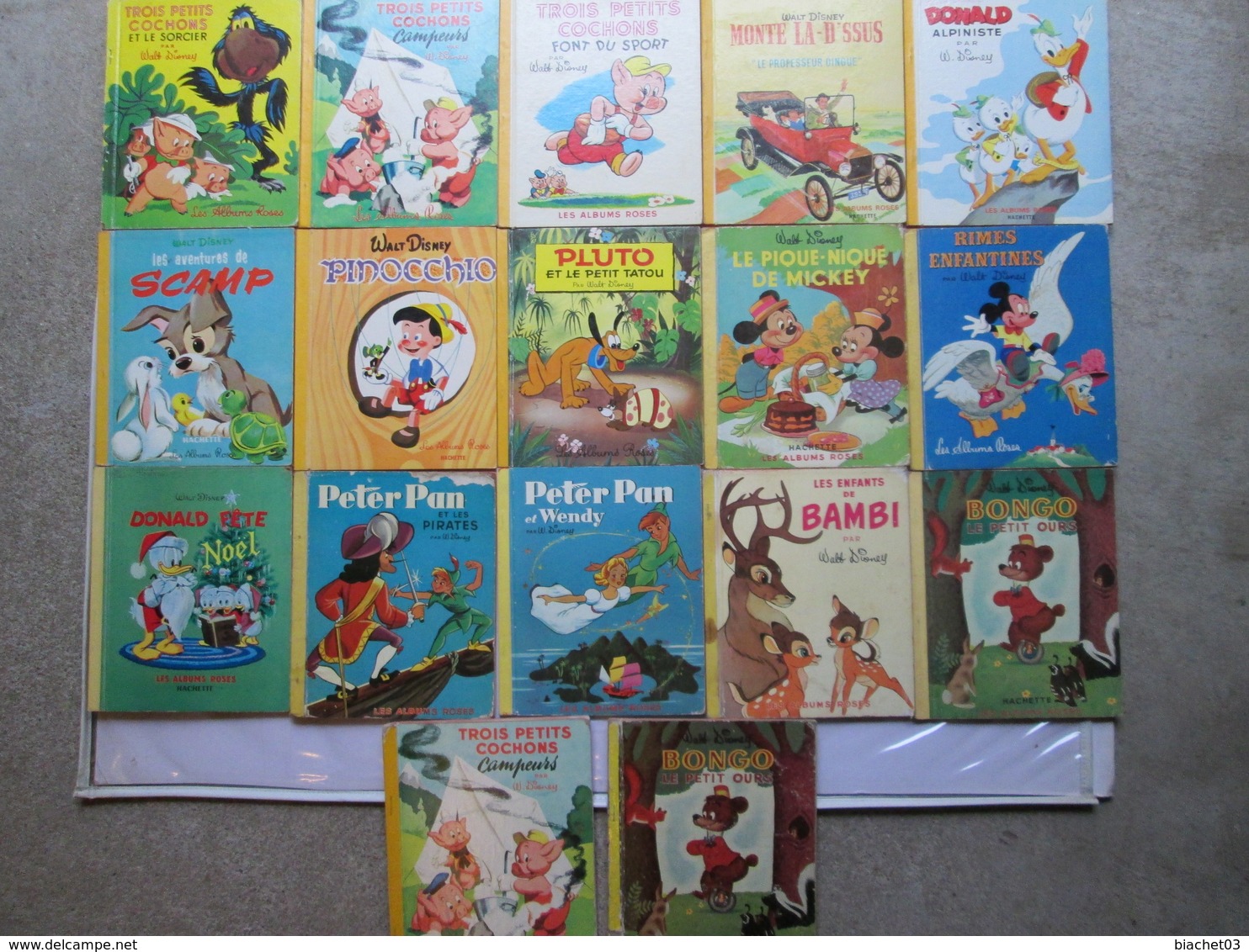 14 Livres (bibliothèque Roses ) Walt Disney + 3 En Double - Other Magazines