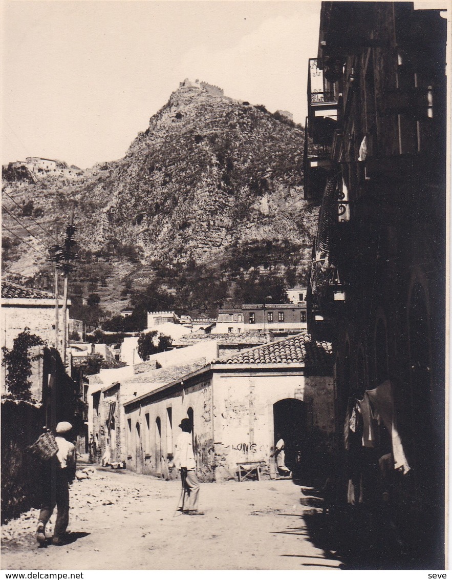 TAORMINA TAORMINE  Août 1926 Photo Amateur Format Environ 6,5 Cm X 5,5 Cm - Lieux